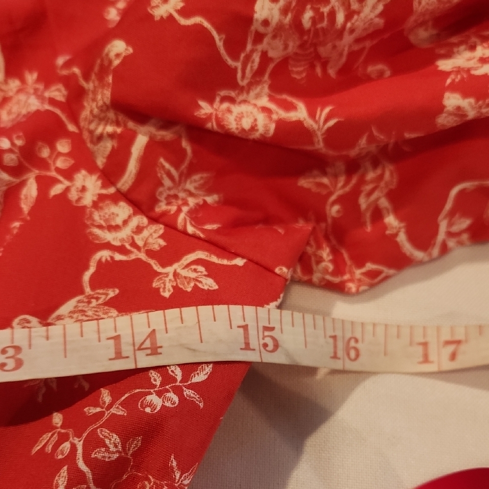 Sachin + Babi Coral-Red Floral Asymmetrical Wrap Dress - Picture 11 of 13